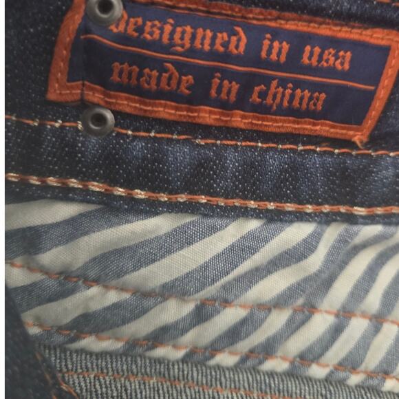 Rock Revival Celine Cropped Bermuda Gold Threading Distressed Women's Shorts 31 - Picture 6 of 9